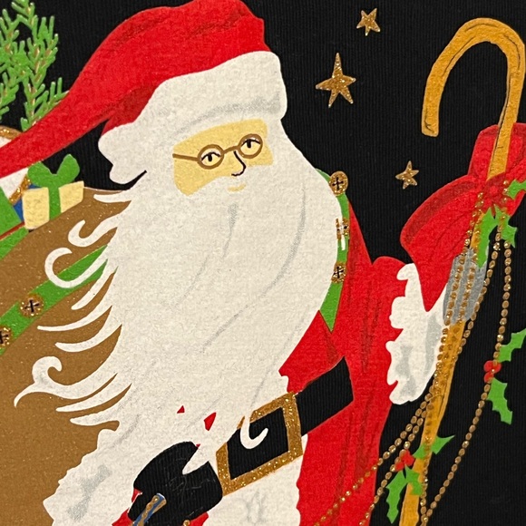 SOLD!!! XL 16/18 Santa Claus Sparkles BELIEVE Toy Sack Christmas Tree - Picture 3 of 14